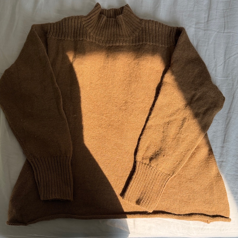 Cozy Brown Turtleneck Sweater